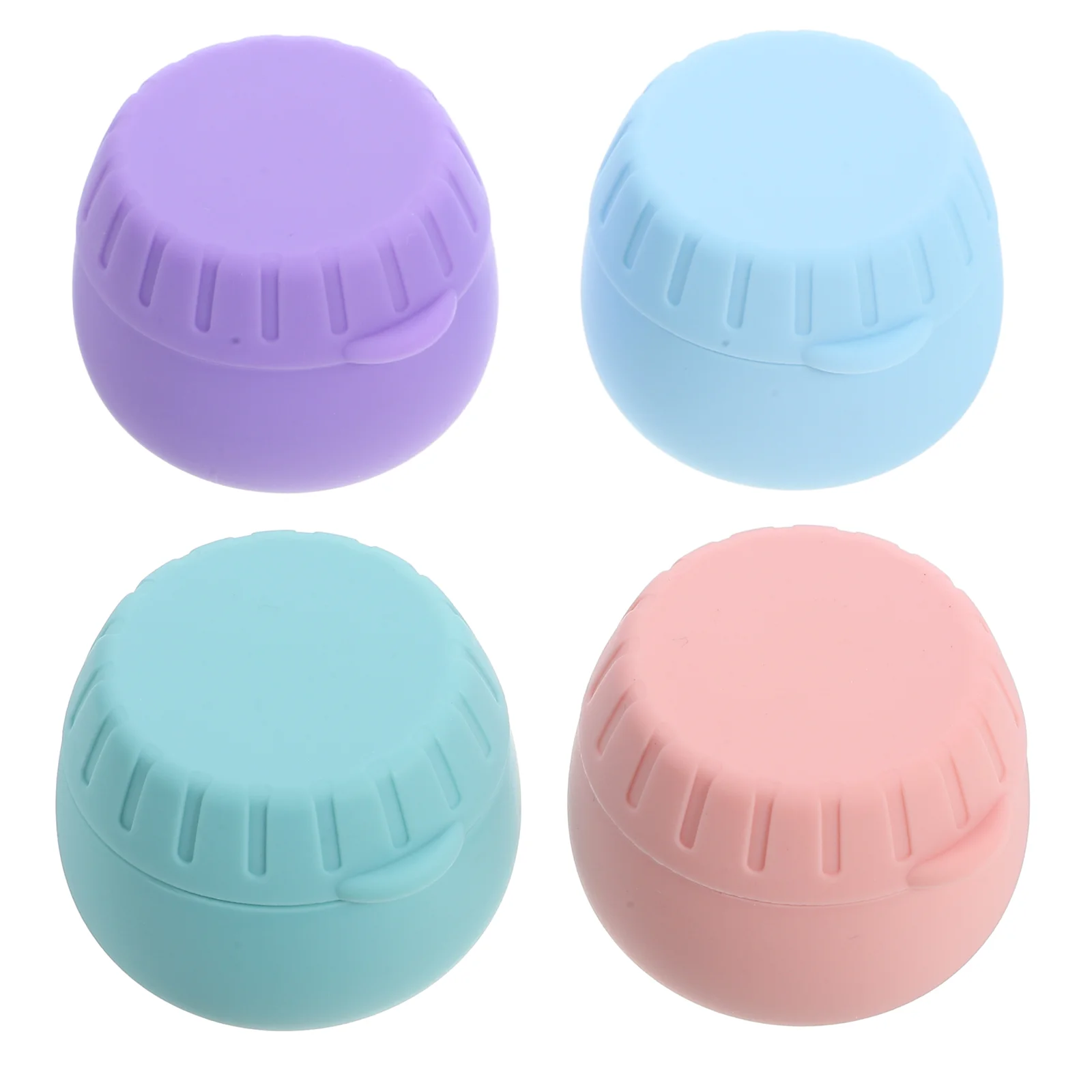 

4 Pcs Packing Box Small Jar Cream Lotion Jars with Lids Silica Gel Containers Travel Food