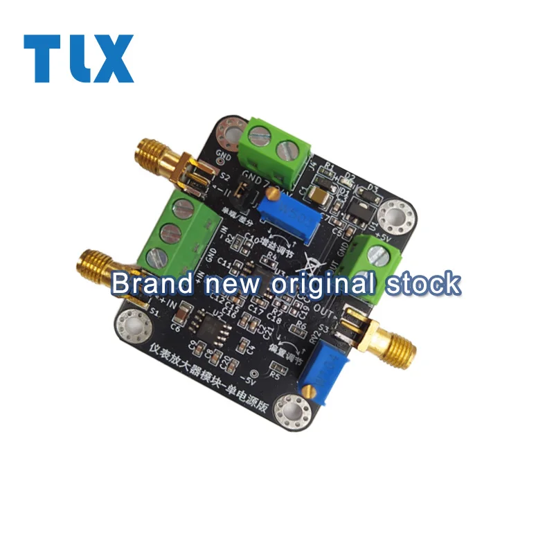 Модуль усилителя INA828 милливольт/микровольт измеритель напряжения прецизионный усилитель односторонний/дифференциальный одиночный источник питания