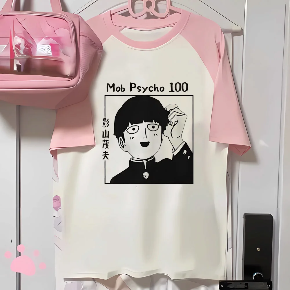 Mob Psycho 100 t-shirt girl streetwear scene  cutecore tshirt gyaru kawaii jojifuku harajuku view 2