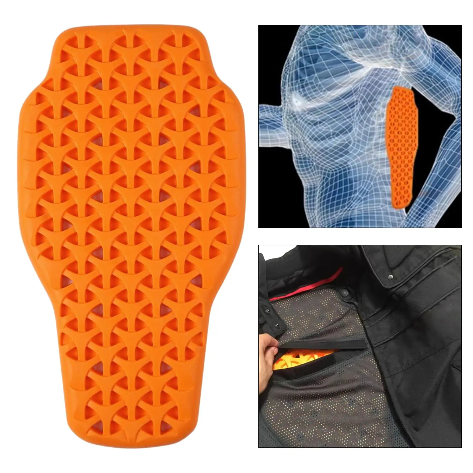 Protector de espalda para motocicleta, almohadilla trasera extraíble para chaqueta de motocicleta Dorsal, equipo de protección incorporado para deportes de ciclismo de montaña