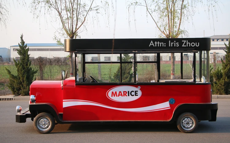 มือถือ Retro Shawarma รถบรรทุกอาหารแฮมเบอร์เกอร์อาหารรถเข็นอาหารยานพาหนะสําหรับขาย