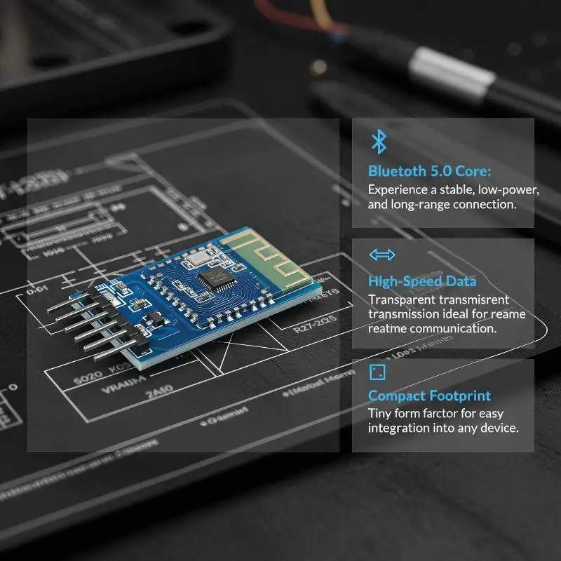 JDY‑23 BLE 5.0 Bluetooth Module CC2541 Slave Low‑Power UART Transparent Transmission Wireless Serial Port Data Transfer Module