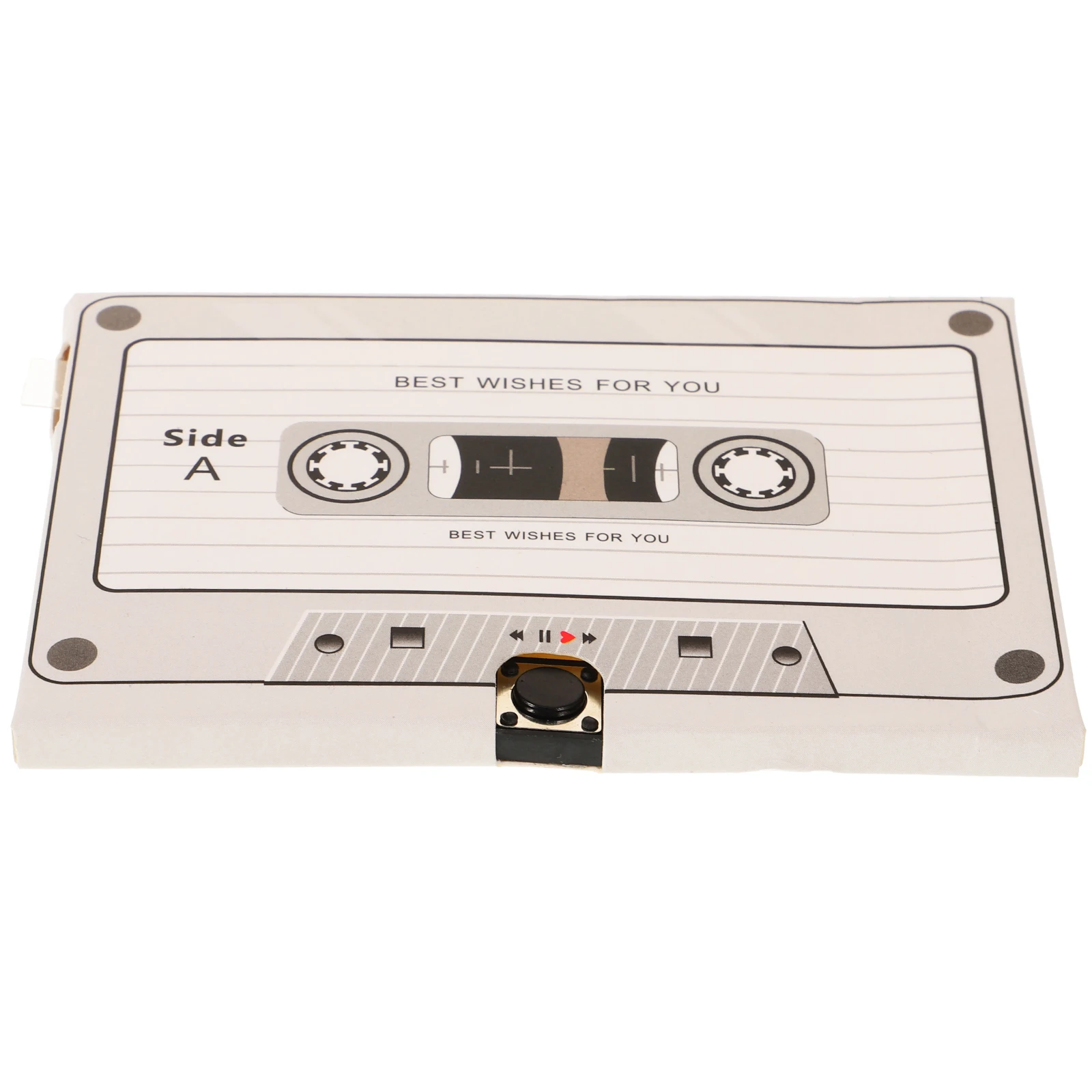 

1pcs Retro Recordable Greeting Card Cassette Cards Birthday Cards Plus Chip Detailed Workmanship