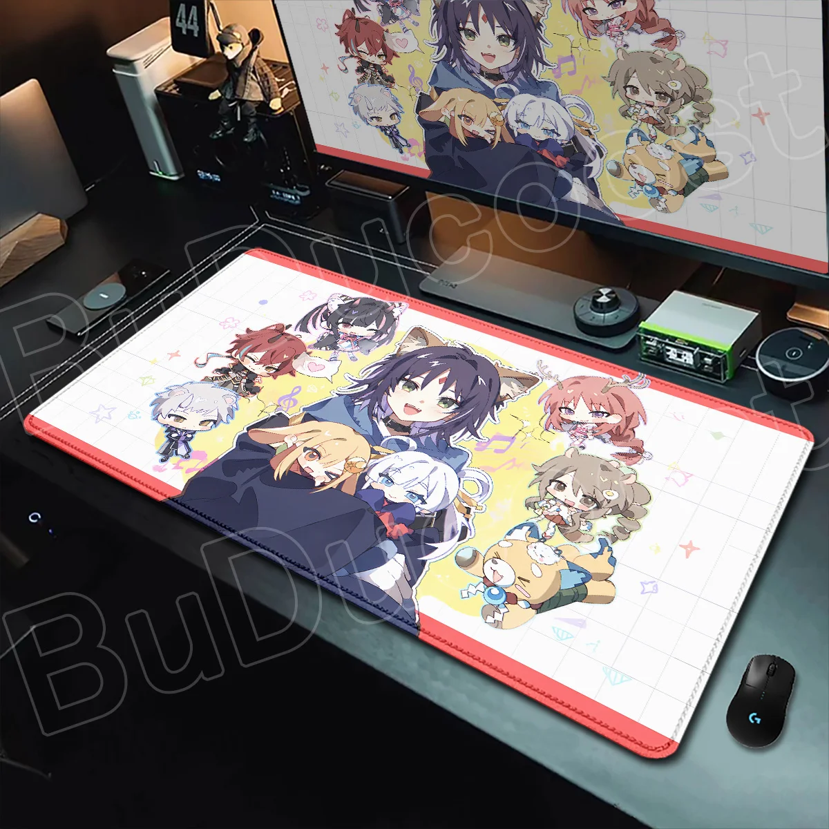 Große rutschfeste Gaming-Tastatur-Schreibtischunterlage, neue heiße Anime Cosmic Princess Kaguya Mausunterlage, Kawaii Girl Yachiyo Runami Laptop-Teppich – Detail 15