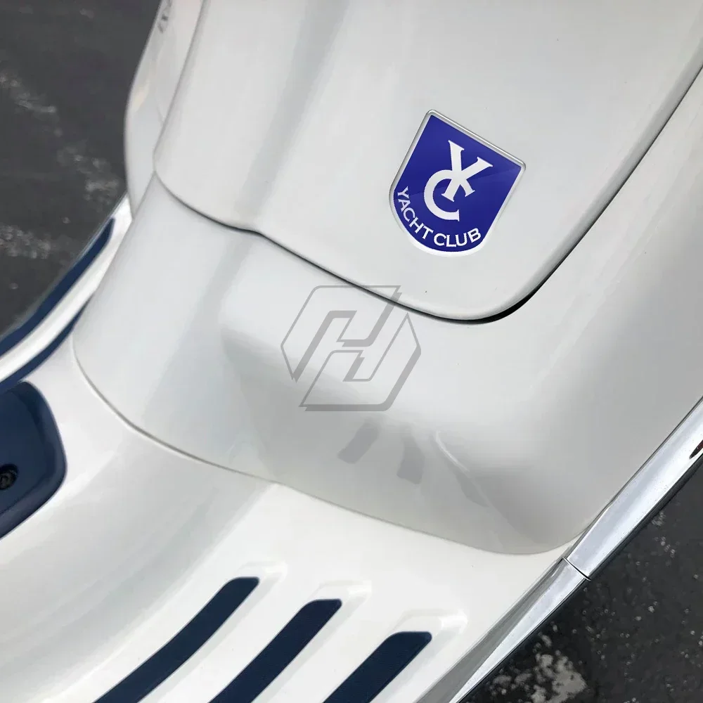 

For Piaggio MP3 Vespa LX GTS GTV Sprint 50 150 300 300ie Decals Yacht Club Sticker 3D Scooter Sticker