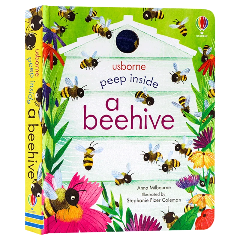 

Usborne Peep Inside a Beehive, Children's books aged 3 4 5 6, English picture book, 9781474978477