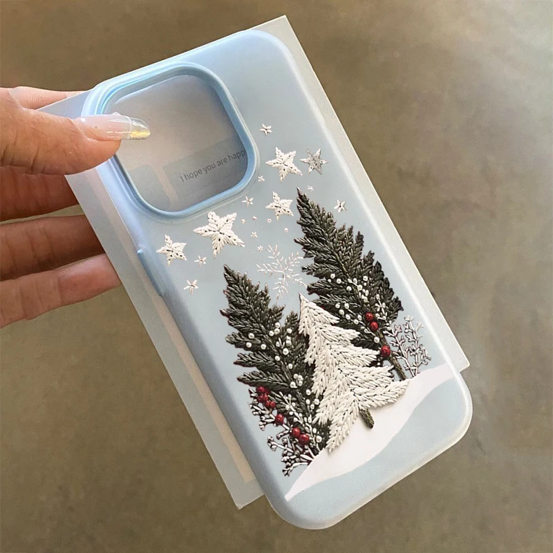 شجرة عيد الميلاد عناصر عيد الميلاد طباعة بولي TPU قضية الهاتف المحمول ل Xiaomi Poco X5 X6 X7 5G M6 Pro 4G 2 في 1 غطاء ل POCO X7