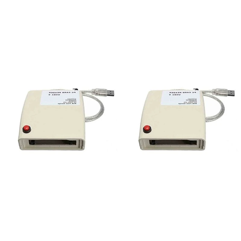 Leading-2X USB 2.0 To 68 Pin ATA PCMCIA Flash Disk Memory Card Reader Adapter Converter For Windows