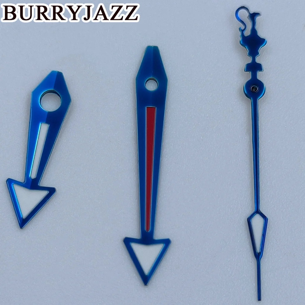 BURRYJAZZ NH35 NH36 NH38 7S26 7S36 4R35 4R36 Watch Hands Blue Hands Green Luminous