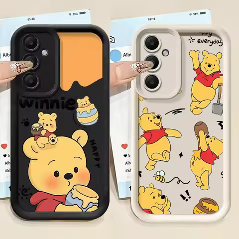 Disney Winnie The Pooh Case for Samsung Galaxy A73 A36 A33 A54 A24 A32 A35 A52 A21s A55 A22 A25 A26 Soft Cover