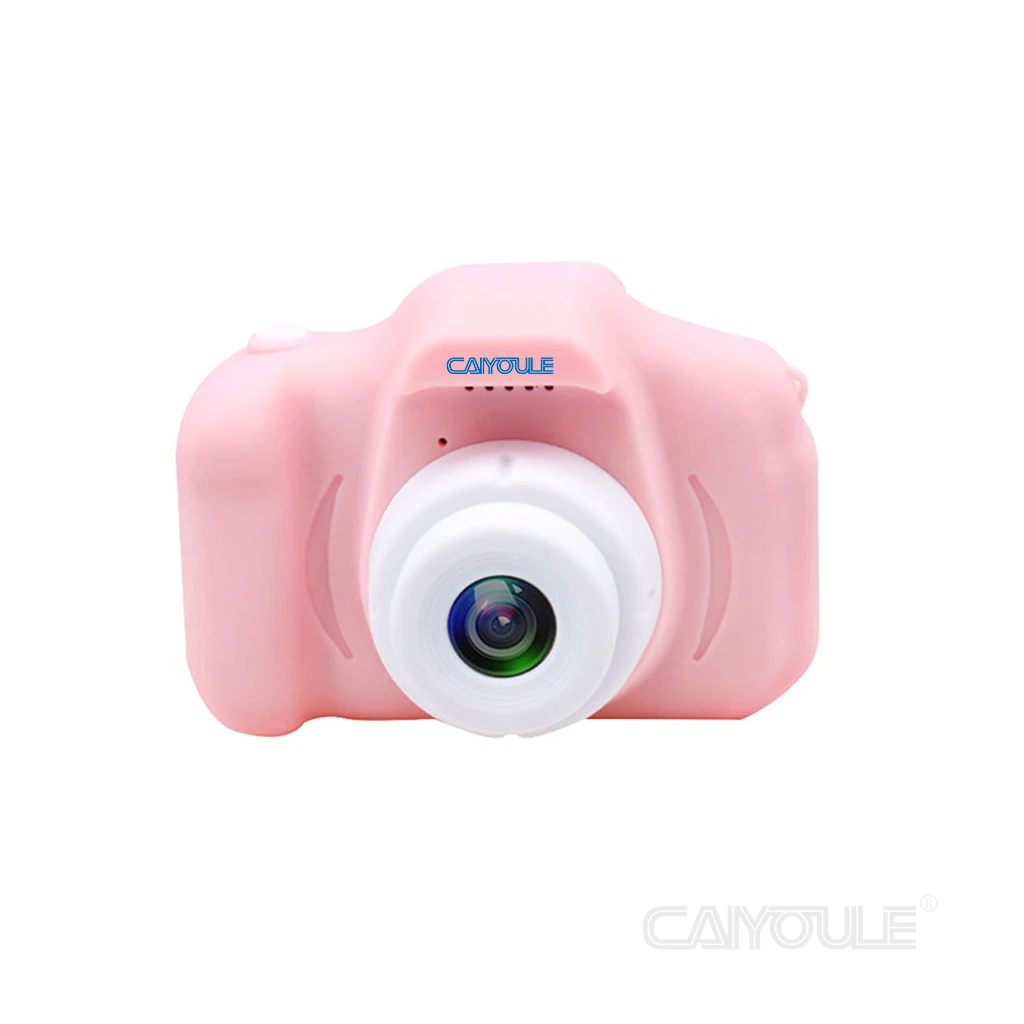 CAIUL Mini การ์ตูนกล้อง2นิ้วหน้าจอ HD การศึกษาของเล่นเด็กแบบพกพากล้องดิจิตอล SLR กล้องกล้องสำหรับเด็ก