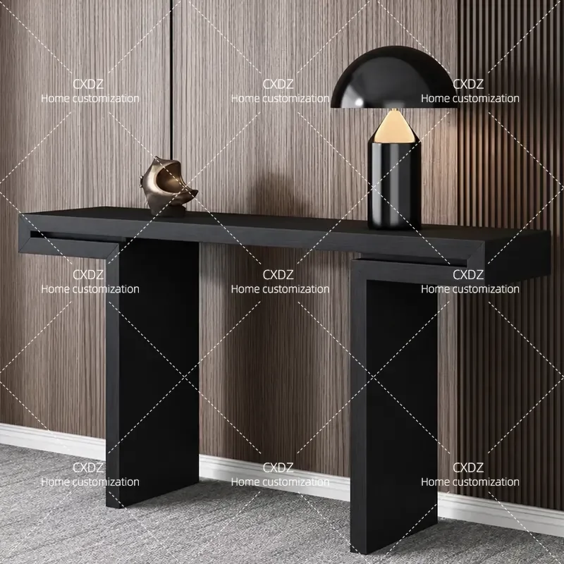 Modern Luxury Entryway Console Table Narrow Hallway Sofa Table Against Wall Living Room Decorative Storage Rack for Home