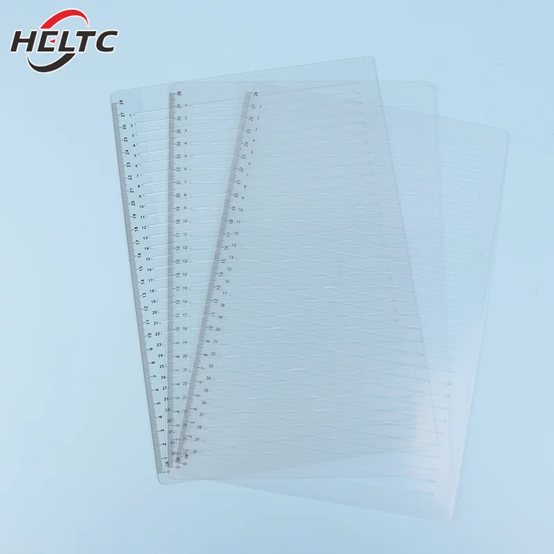 Hoge kwaliteit rechte lijn stencil liniaal transparante lijnen markeringen liniaal studenten huiswerk kalligrafie sjabloon