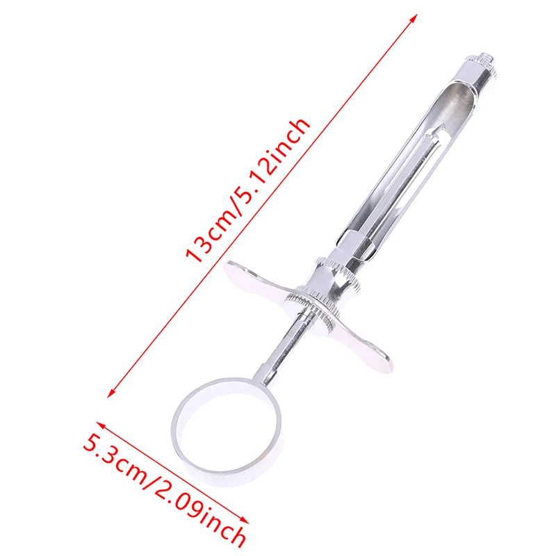 Dental injection syringe Stainless Steel Dental Aspirating Syringe Dentist Surgical Instrument 1.8ML Lab Equipment