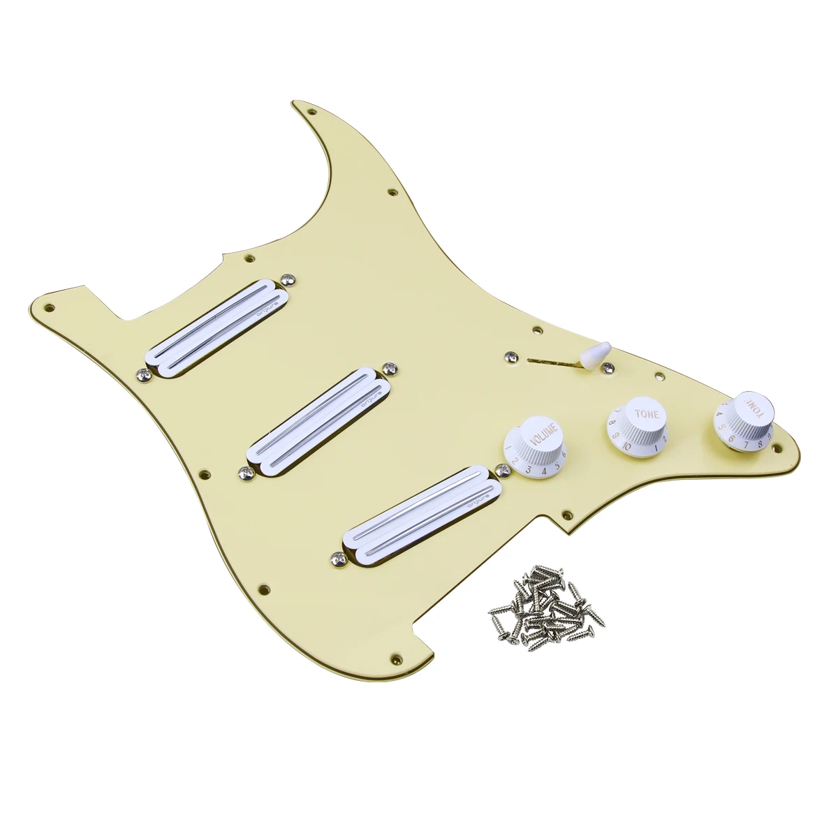 OriPure OLD-HR Prewired Pickguard SSS Loaded Guitar Hot Dual Rail Humbucker Pickups Alnico 5 For ST Guitar Part