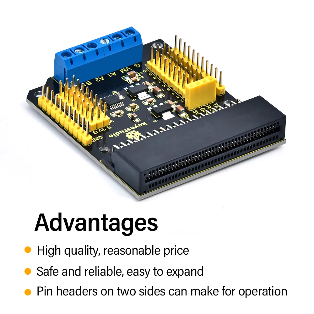 Keyestudio Micro Bit DRV8833 Motor Driver Expansion Board Shield Outputs 700mA 3-pin Interfaces 3.3V&5V Voltage For Micro:bit