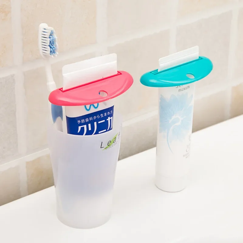 1PC Roller Toothpaste Squeezer Toilet Squeezing Sample Cosmetics Seasoning Facial Cleanser Hand Cream Squeezer Toothpaste Clip