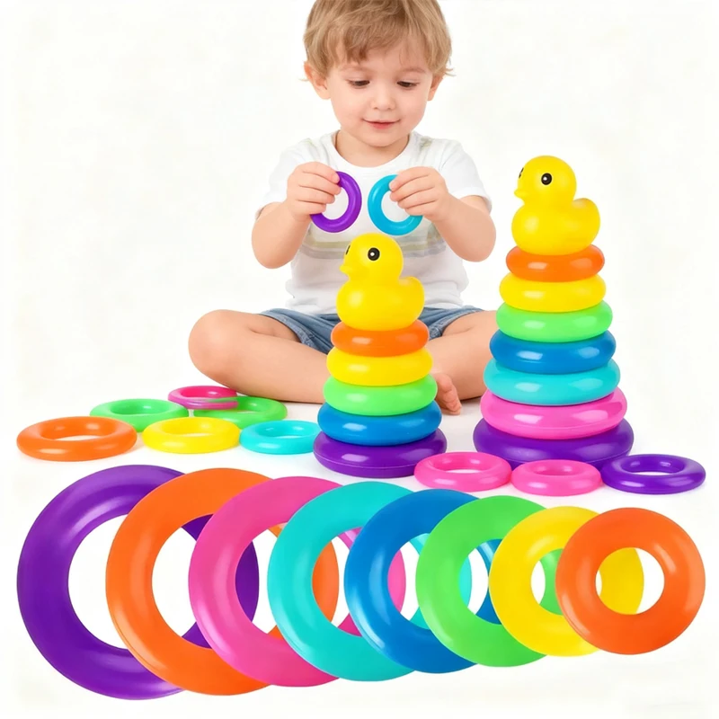モンテッソーリ赤ちゃんのおもちゃローリングボールタワーモンテッソーリ教育ゲーム赤ちゃんのためのスタッキングトラック赤ちゃんの発達おもちゃ1 2 3年