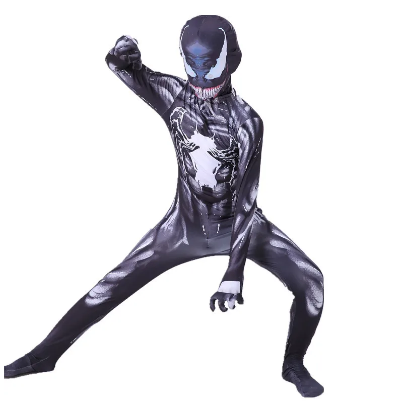 Costume Cosplay  New Venom 2 Red Venom Jumpsuit Tights SpiderMan Hero Costume