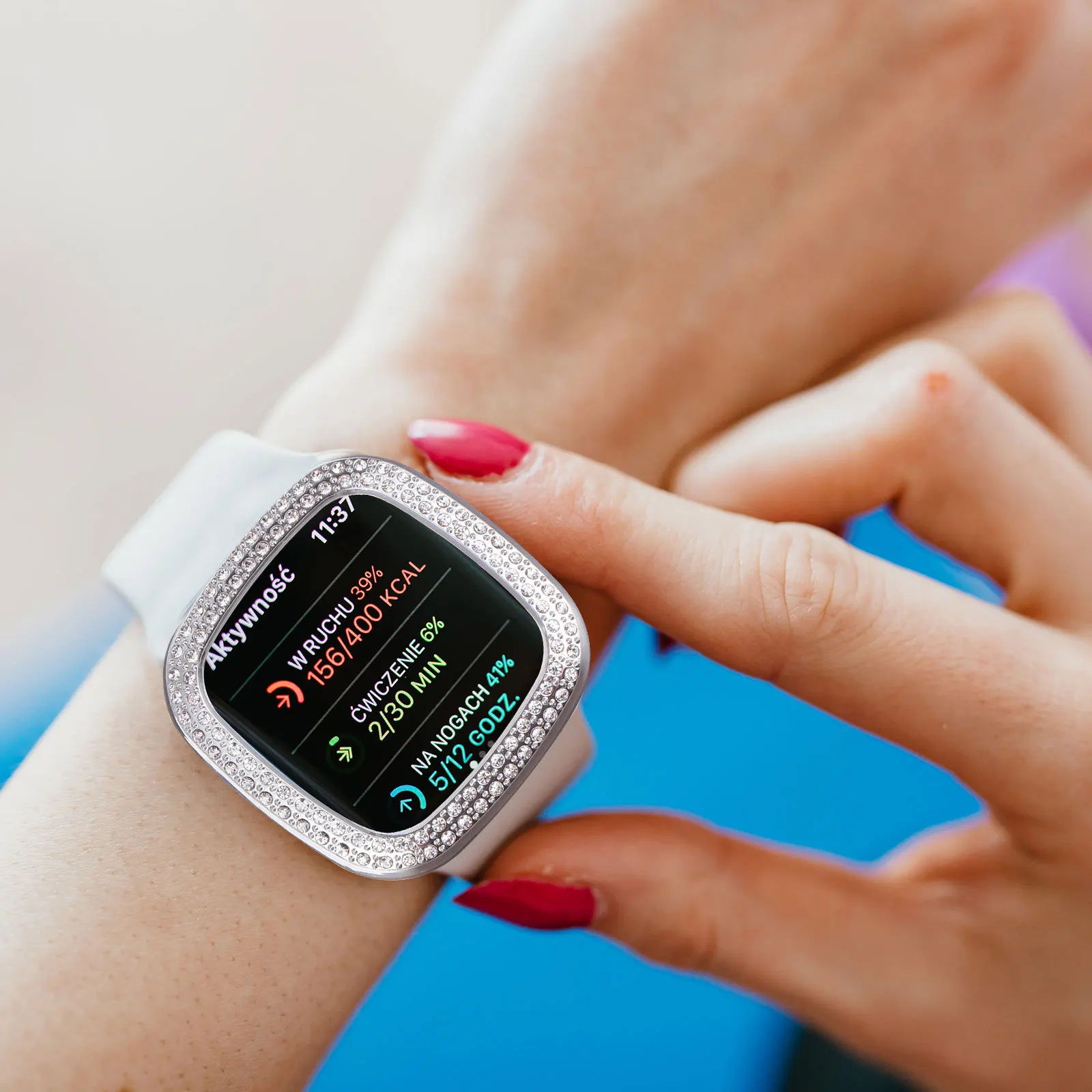 

Smart Watch Protective Cover Electroplated Case Compatible for Fitbit 3 Sense Full Protection Scratch Resistant Watch