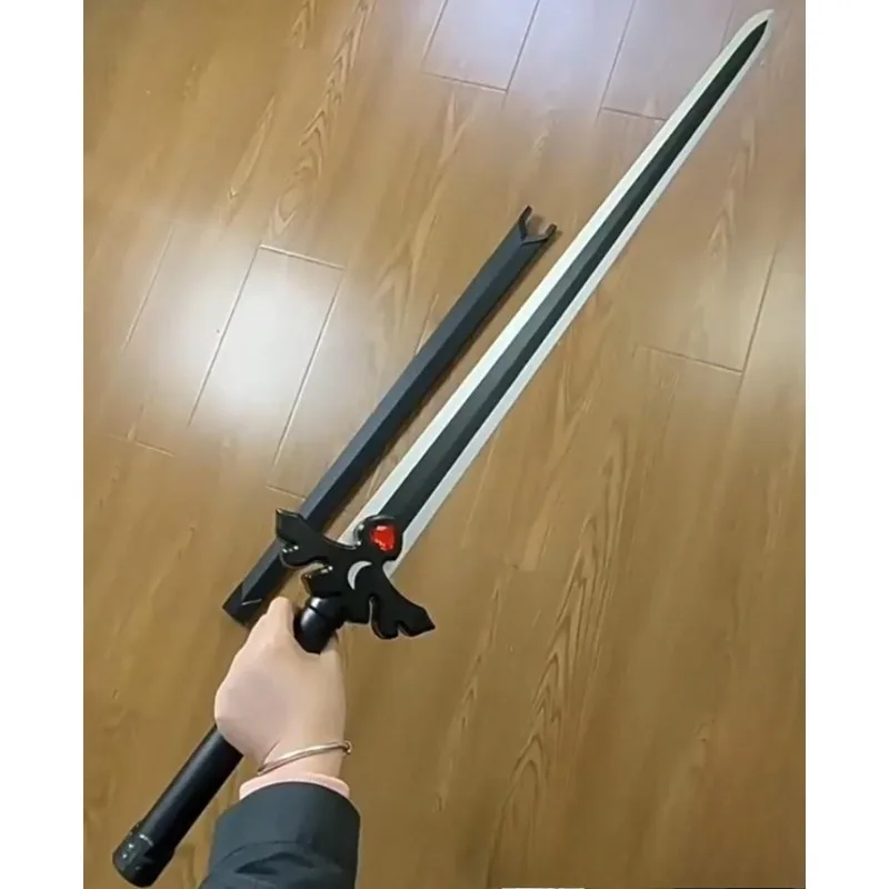 106 centimetri Spada di Legno Accessori Cosplay Mostra Arte Online Kirigaya Kazuto Giappone Samurai Costume Del Partito Puntelli Da Collezione Regali