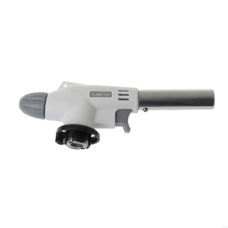 

B0KC Metal Flame Gas Torch for Meat Barbecue Small Handicraft Camping Professional Culinary School Lightweight