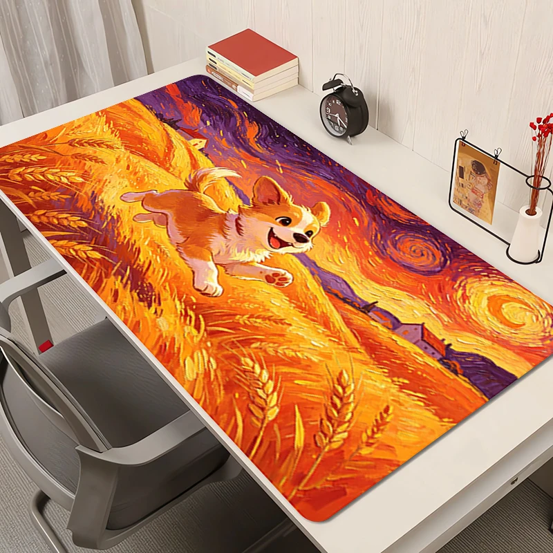 kawaii Mouse pad Professional E-sports Gamer Mouse Mat Cute dog Mousepads PC Gaming Extended Keyboard Desk Mat Notbook Mousepad