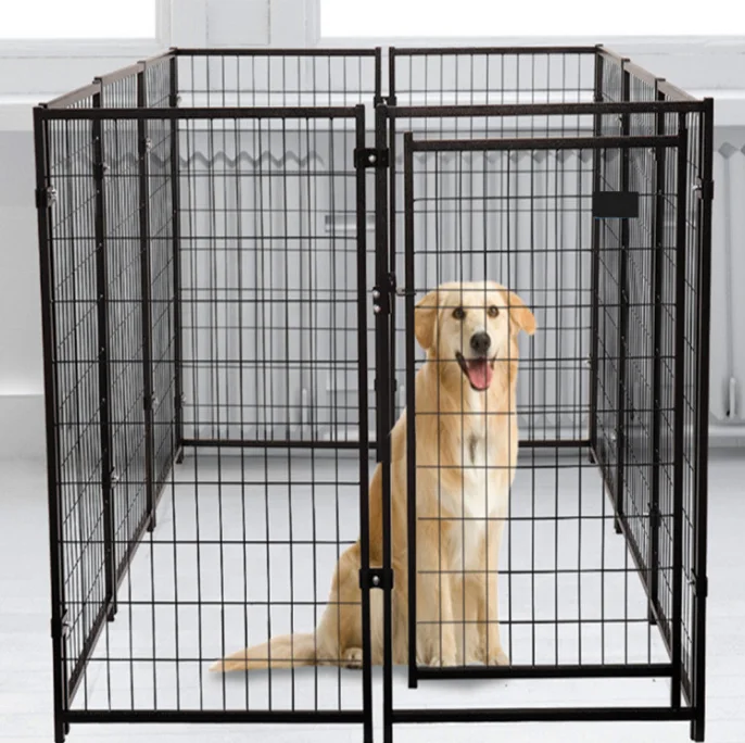 New Hot Sale Large Outdoor Galvanized Steel Dog Fence House Wire Mesh Dog Cage Dog Run