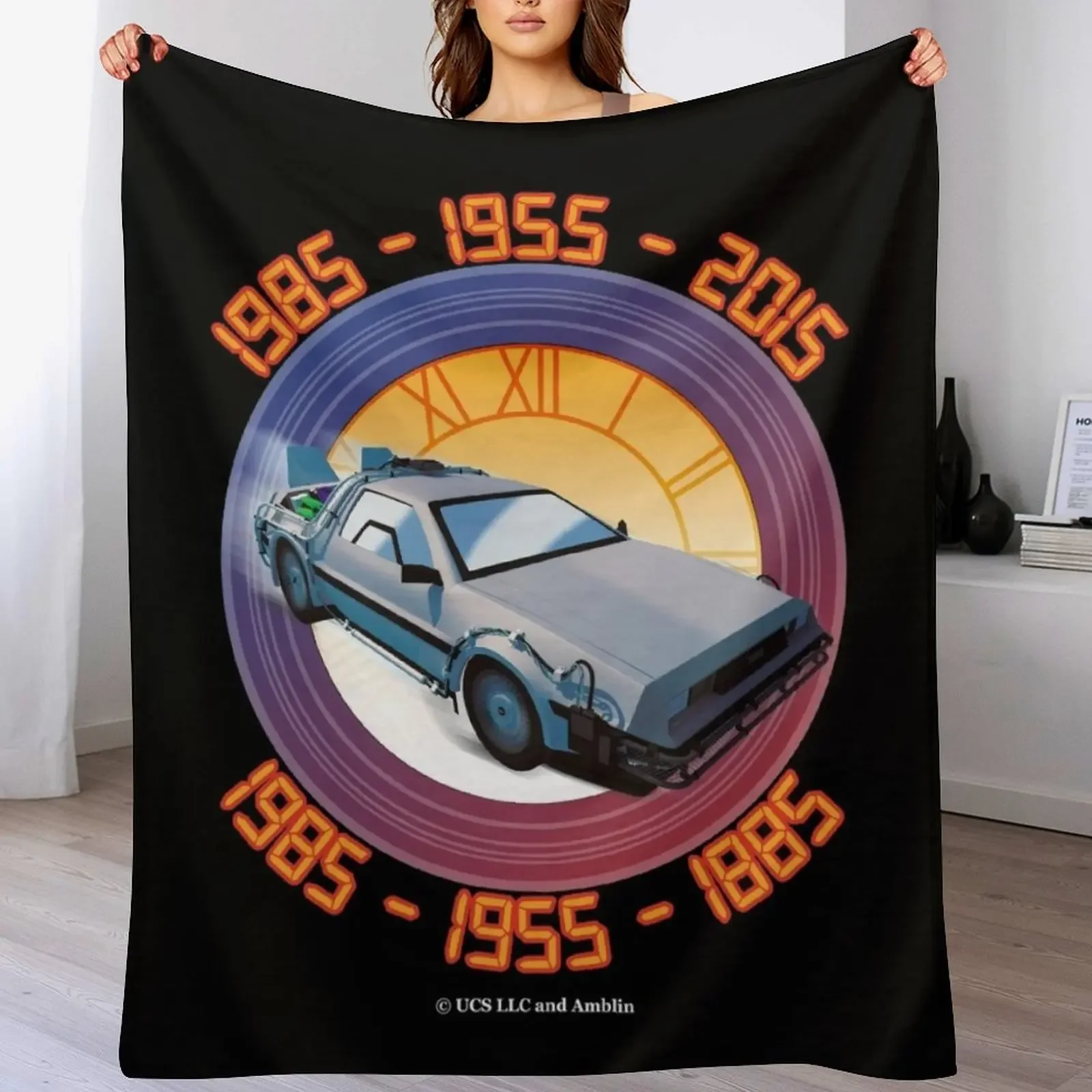 

Back to the future Throw Blanket Bed Fashionable Weighted Blankets