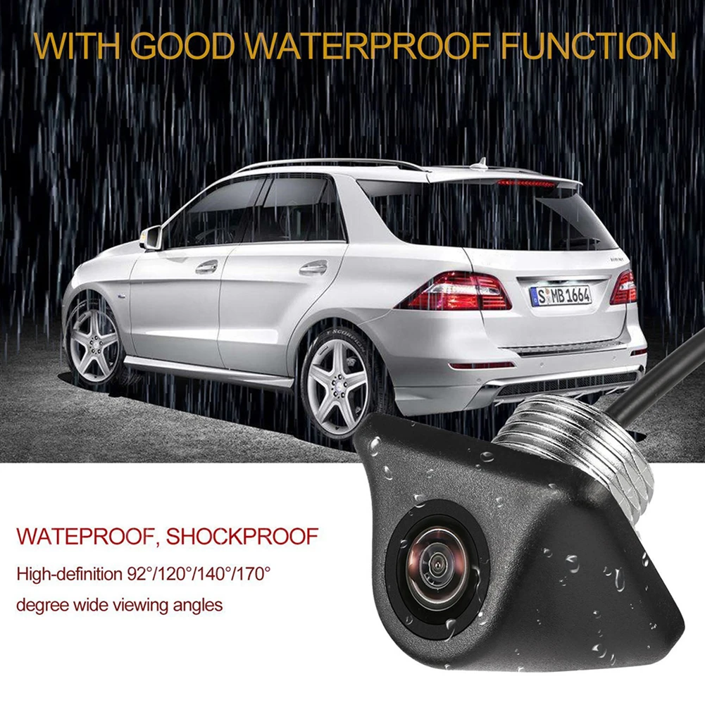 12V HD Car Rear View Camera Night Vision Reversing Automatic Parking Monitor CCD Waterproof Wide Angle Car Parking Accessories