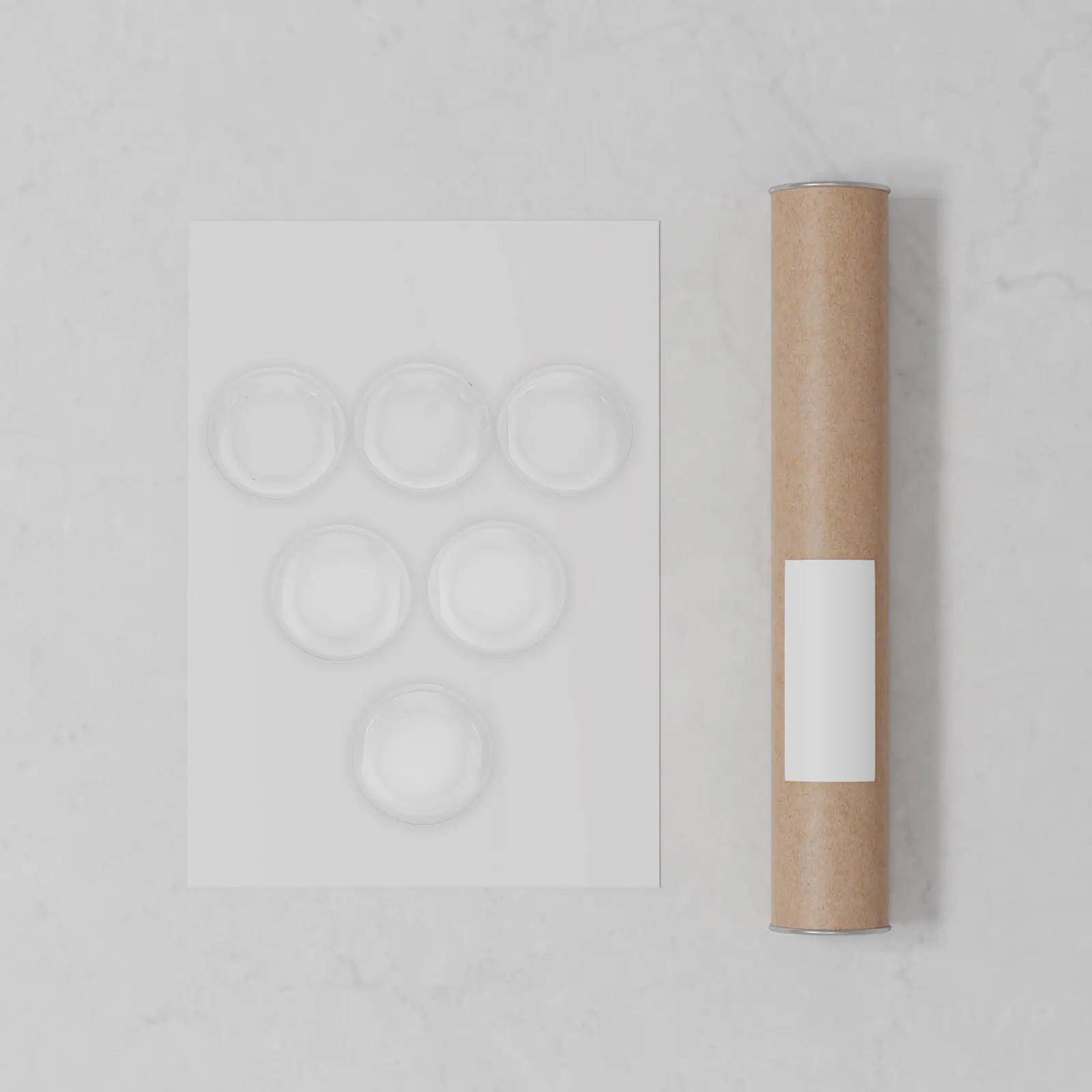 

30Pcs Sturdy Paperboard Tubes White End Caps Poster Roll Storage Artwork Document Protection Cardboard Shipping Tubes Craft Use