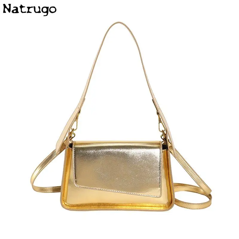 Unique Design Laser Luxury Designer Women Underarm Shoulder Bags Chic Phone Purses Small Tote Bag High Quality Leather Handbags