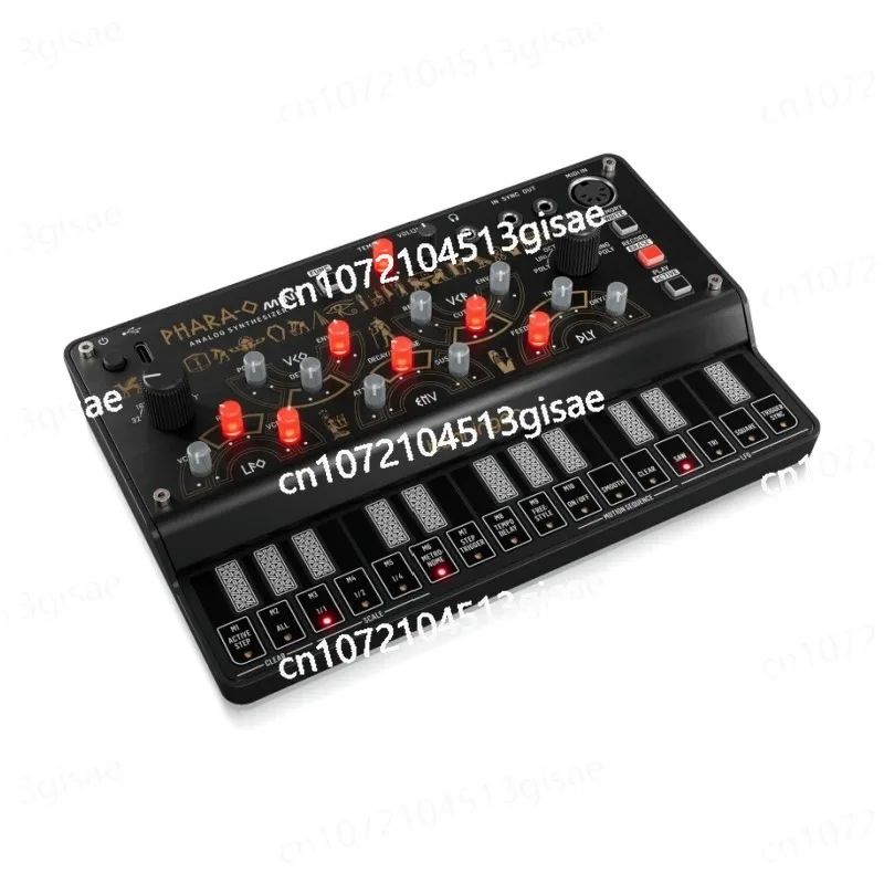 MINI Sintetizador Polifónico Analógico con 3 VCO, Secuenciador de Movimiento de 16 Pasos Behringer Classic VCF, Modulador de Anillo,