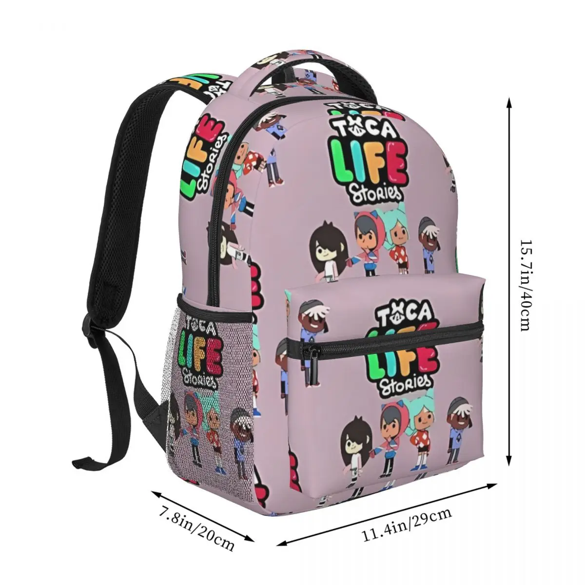 Toca Boca Stories For Kid-nueva mochila escolar de moda, mochilas para estudiantes, mochila diaria, mochila de gran capacidad