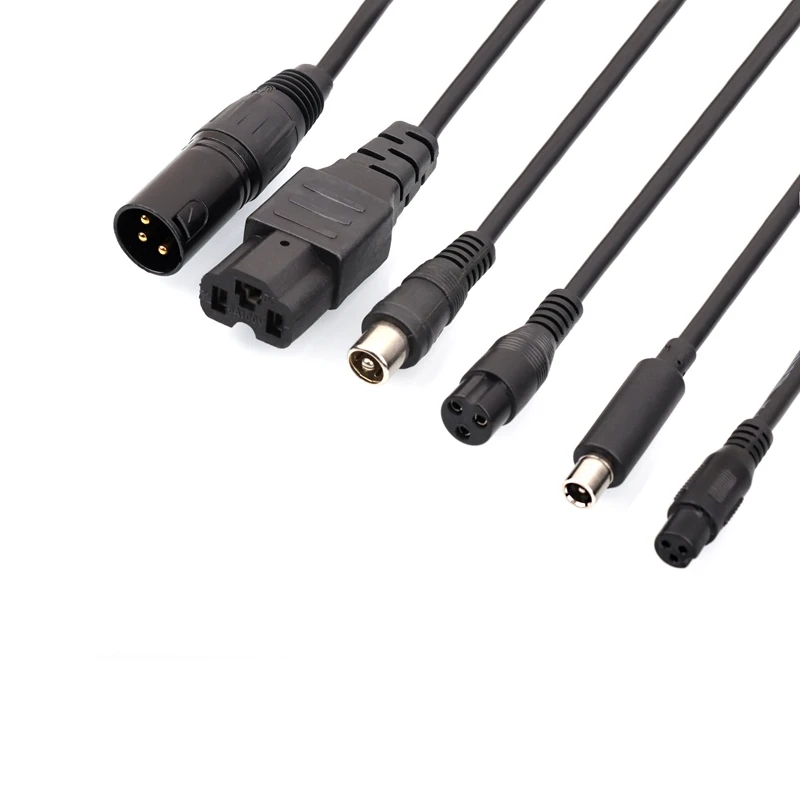 DC 5.5MM To GX16/XLR/RCA/IEC/GX12/DC Connector Cable Adapter for Electric scooter bicycle car for persistence durable connector