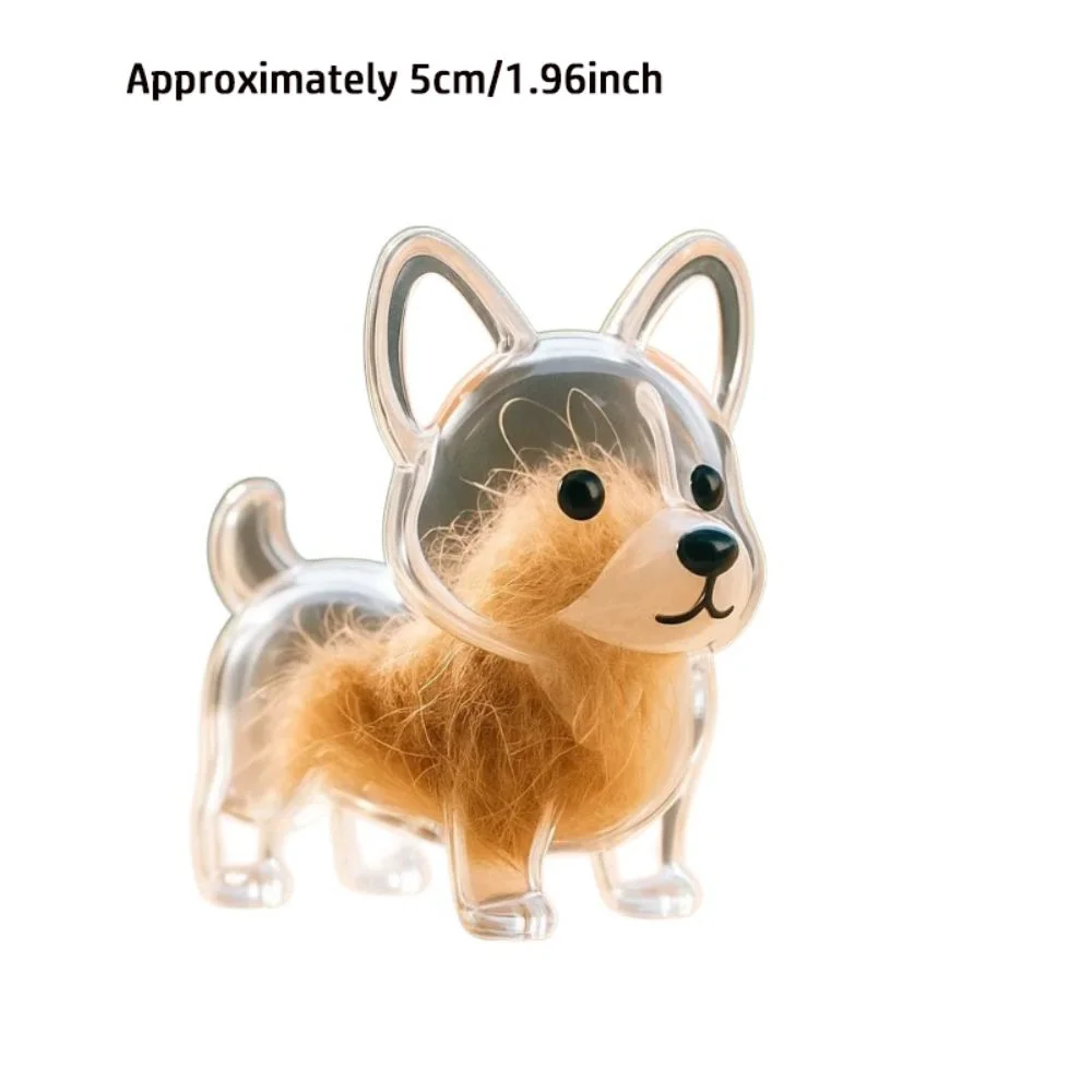 Transparente Hund Fell Lagerung Anhänger Nette DIY Zubehör Tragbare Souvenirs Schlüsselbund Pelz Lagerung Kapsel Tier Haar Container – Detail 1