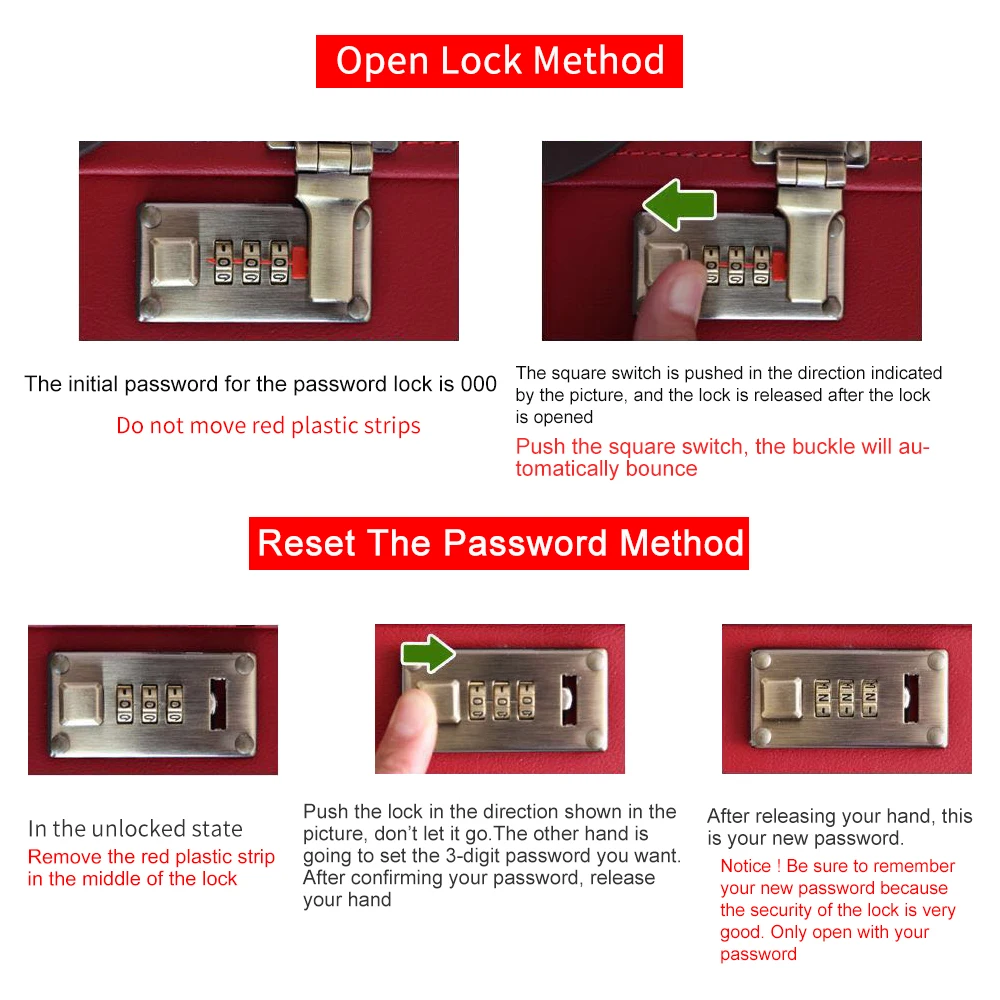 Urecity Retro Leather Suitcase Web Red Ins Wind Super Hot Makeup Case Portable Travel Storage Box Tattoo Artist Toolbox