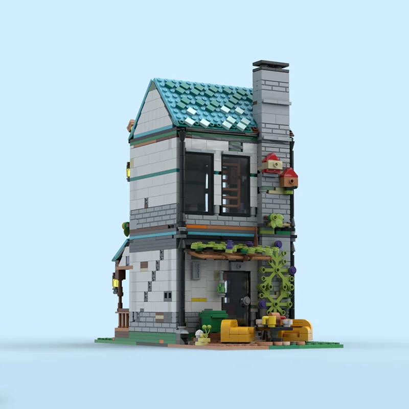 1511pcs MOC Cozier Thuis Gemodulared Model Bouwstenen Speelgoed Architectuur Monteren Creatieve Baksteen Kinderen Kerstcadeaus Verjaardag