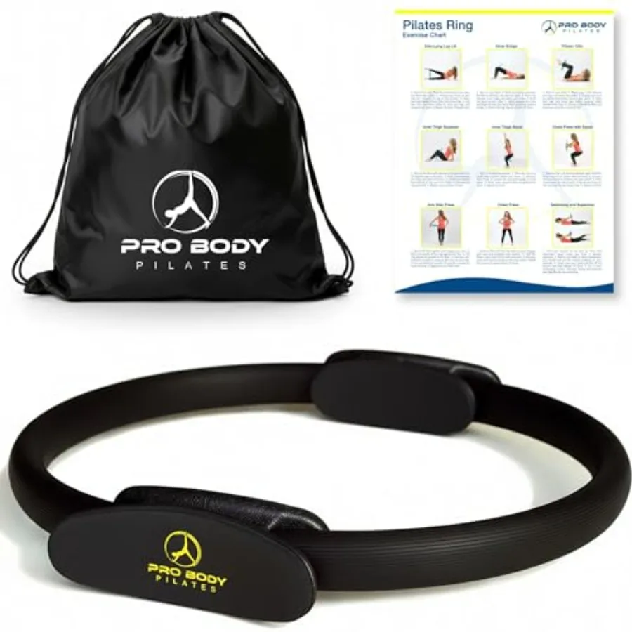 

Fitness Circle 14 Inch Pilates Ring for Focusing on Toning Inner Thighs, Arms, and Core