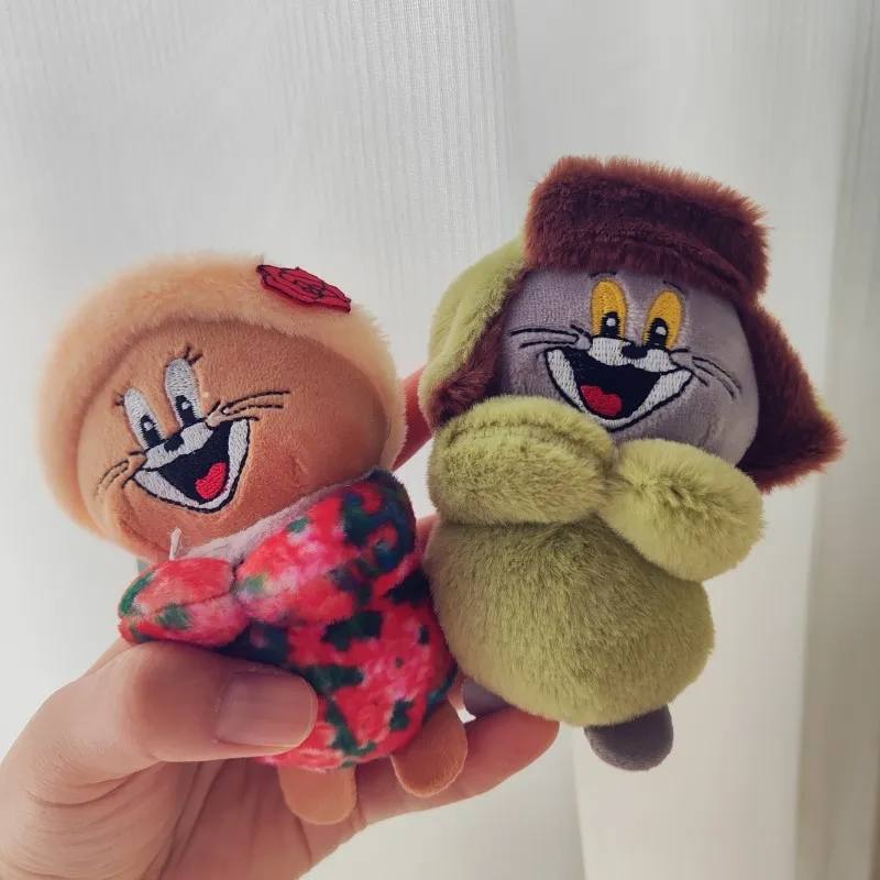 Military Coat Series Animation Derivatives Creative Cartoon Little Cat Kawaii Mouse Plush Toys Pendant Brithday Gift for Friend