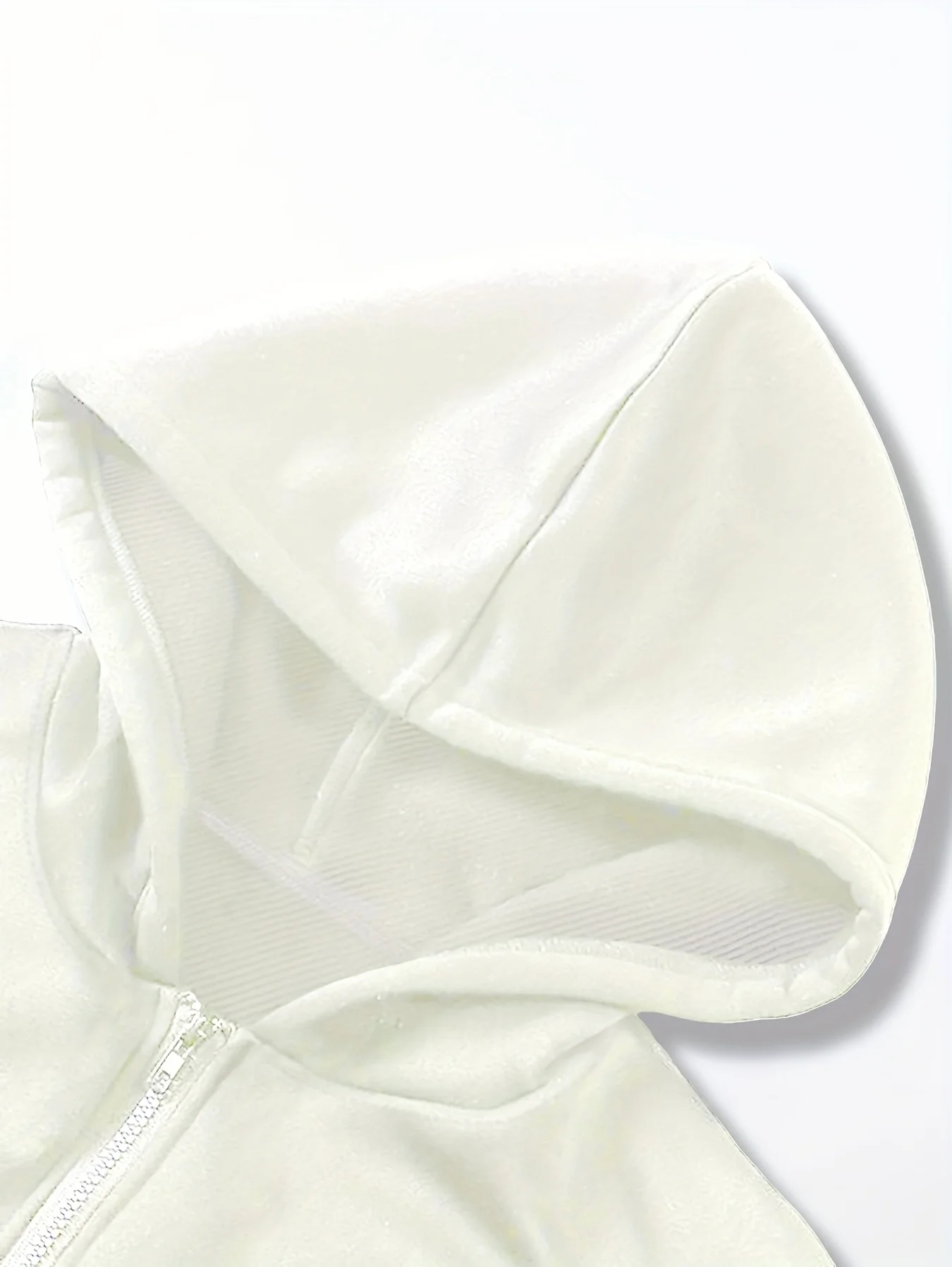 ดิสนีย์ วันพีซ ดิสนีย์ ซินเดอเรลล่า ซีรีส์ ลายเควี่ยมูส เสื้อฮู้ดมีซิปสีขาวสำหรับผู้หญิง เสื้อโค้ทมีฮู้ดสำหรับฤดูใบไม้ร่วง/ฤดูหนาว ให้ความอบอุ่น