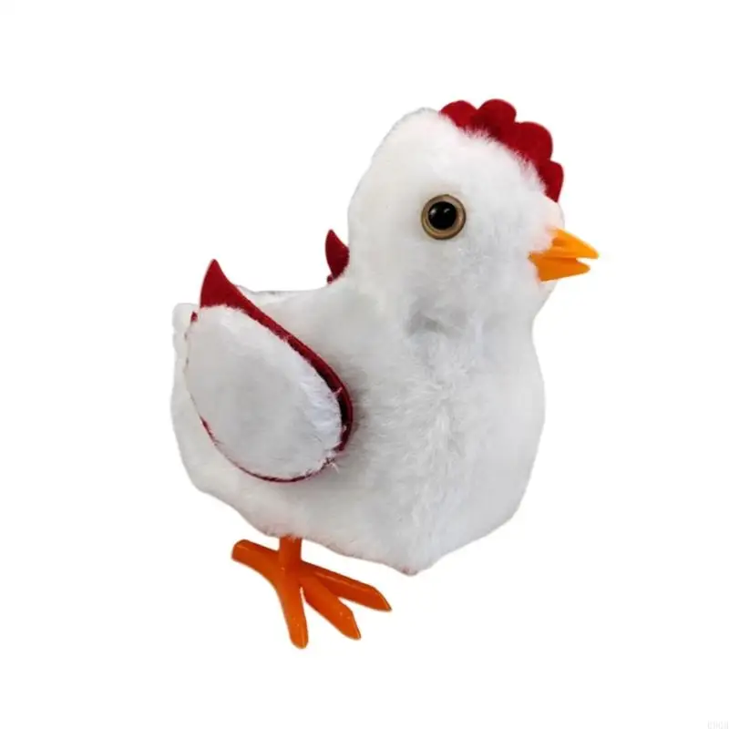 090B Realistic Plush Chick Stuffed Animals Toy Model Figure Chicken Toy Windup Toy Party Decors Easters Basket Filler