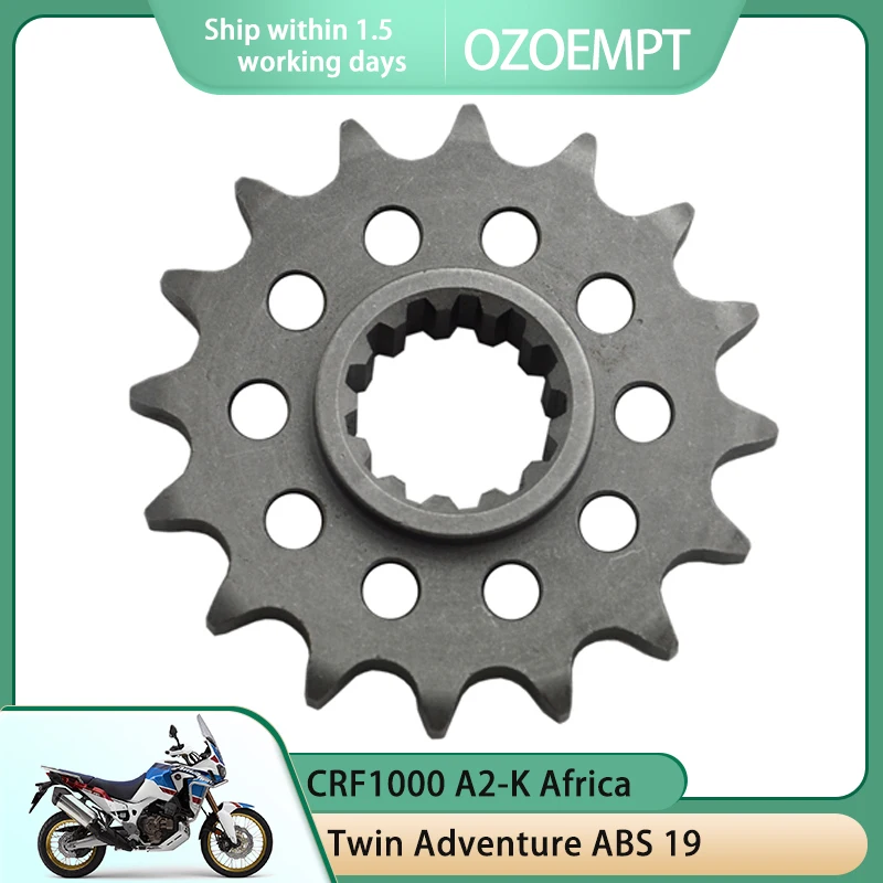 

OZOEMPT 525-16T Motorcycle Front Sprocket Apply to CRF1000 A2-K Africa Twin Adventure ABS L-G,H Africa Twin L-J Africa Twin