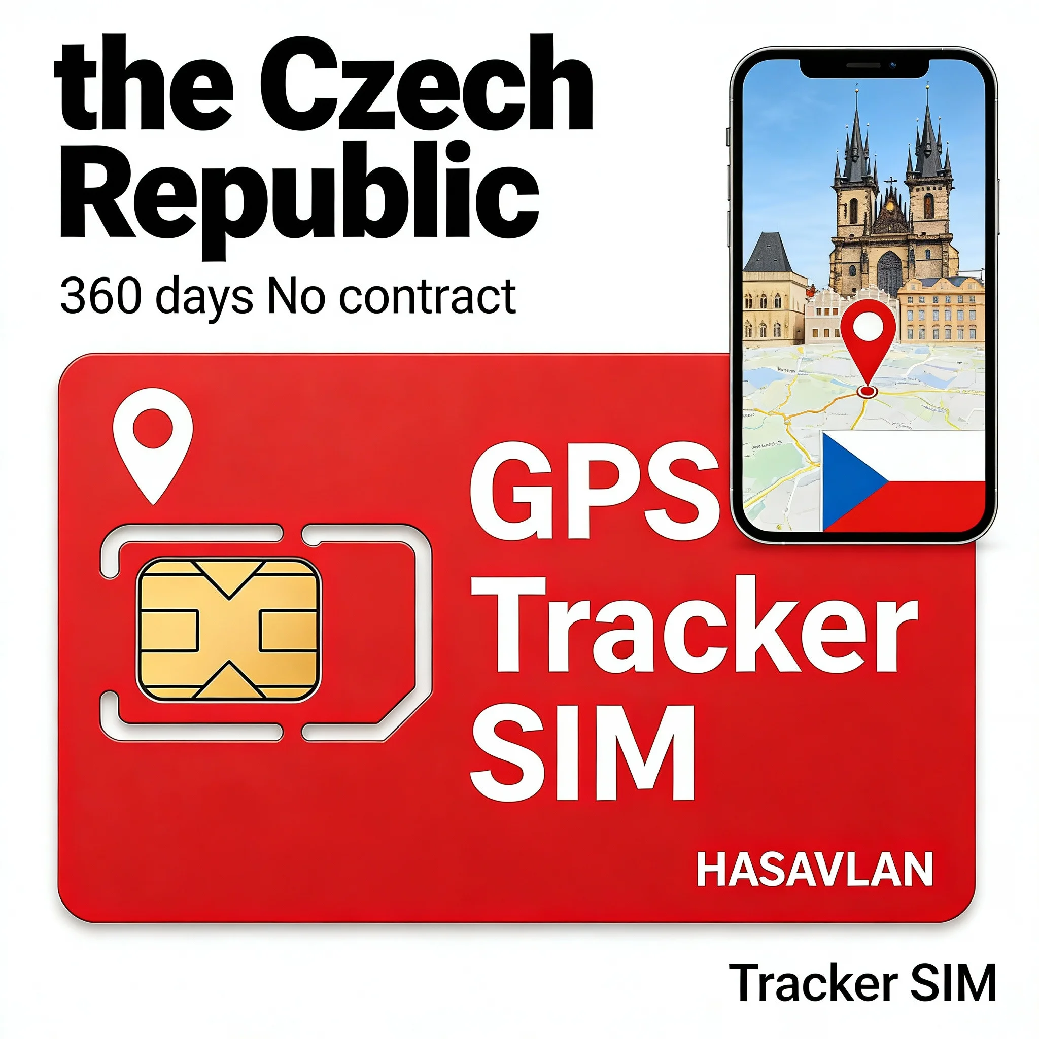 4G Tracker SIM Card Czech Republic – Standard/micro/nano LTE Cat1 IoT No Contract 360MB/360 Days for TK303F ST-906 Model Etc.