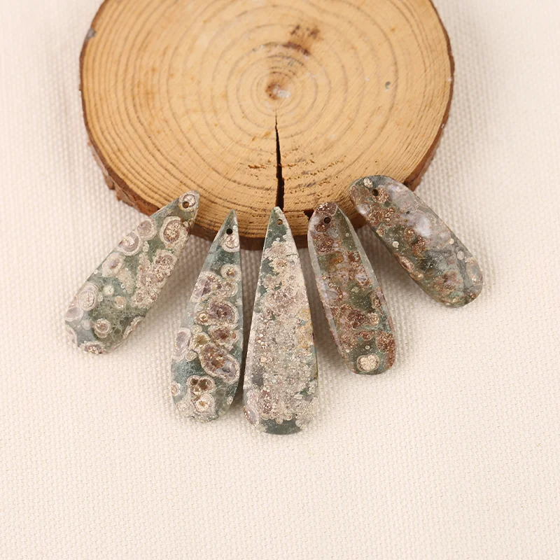 

B&F Ammonite Fossil Earring Beads for Jewelry Making, Handmade Natural stones beads, Stones for jewelry Making Supplies