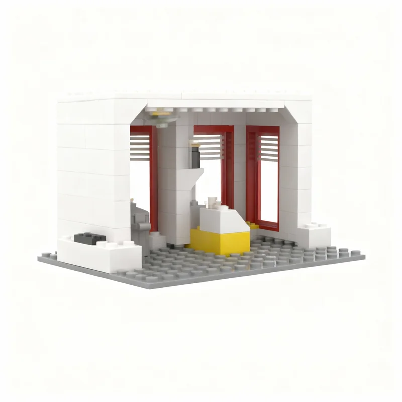 224-teiliges MOC Upside House Town Klassisches Modell-Baustein-Set Architektur Weihnachtsgeschenke DIY Kreative Idee Bausteine Spielzeug Bildung