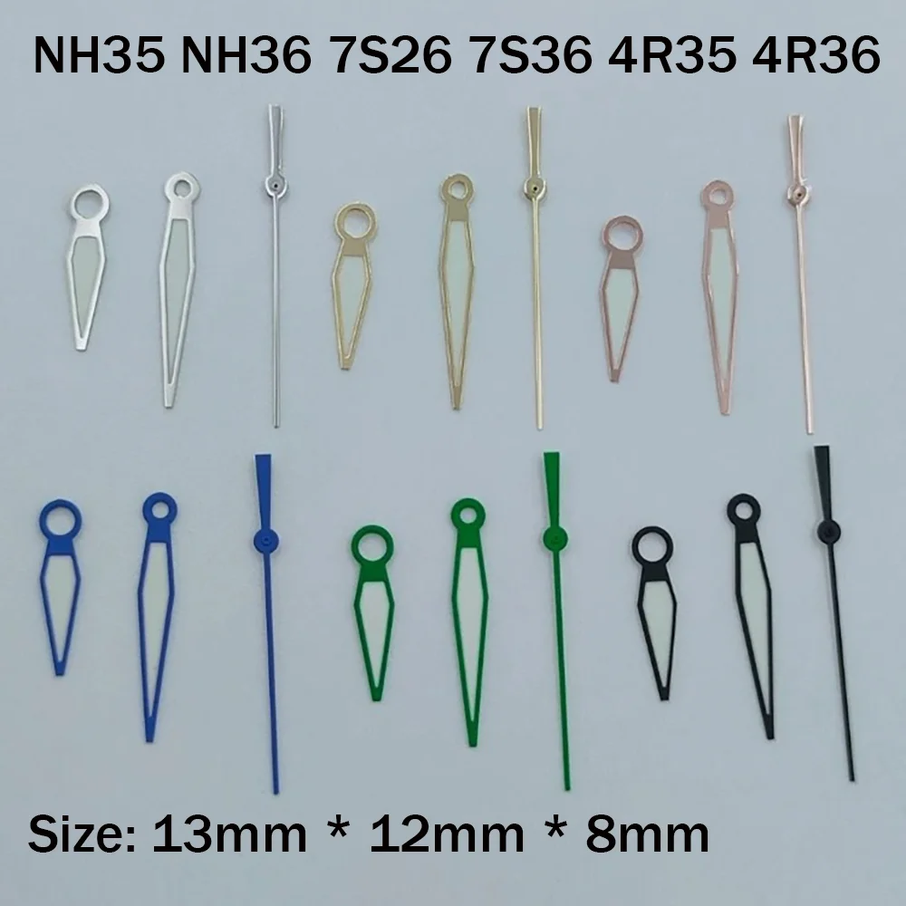 

Watch Accessories Watch Hands Multi-color Luminous Watch Hands Suitable for NH35 NH36 7S26 7S36 4R35 4R36 Movements