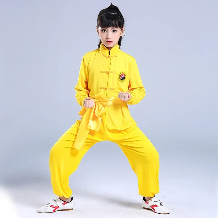 

High Quality Girl Chinese kung fu Costume for Kid China Traditional Wushu Uniform Suit for Girl Kung Fu Suit Boy Kungfu Set