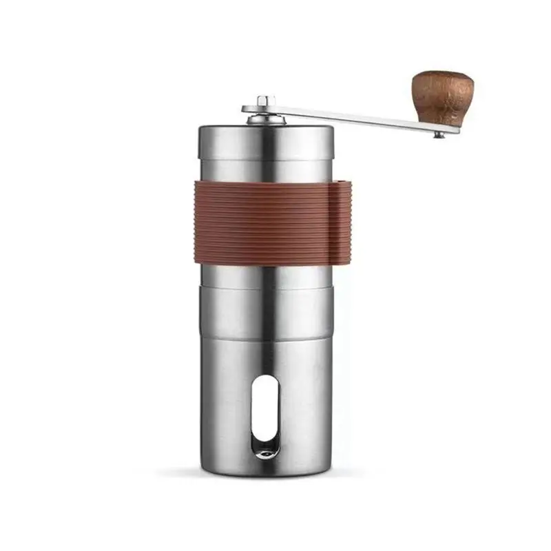 ABGU Manual Coffee Grinder Portable Hand Coffee Bean Grinder with Scale Visualization for Home Traveling Espresso