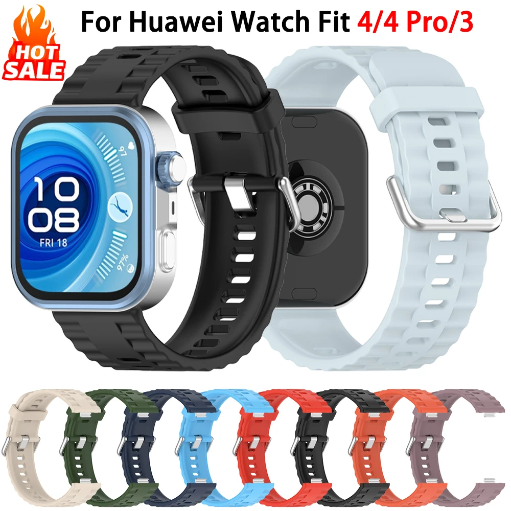 

Original Strap For Huawei Watch Fit 4 Pro/4/3 Bracelet Correa Replacement Sport Silicone Watchband Huawei watch Fit 4 3 Band